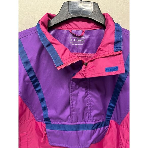 L.L. Bean Limited Edition Archival Anorak Pullover Jacket Large Lightweight 90s - Picture 7 of 10